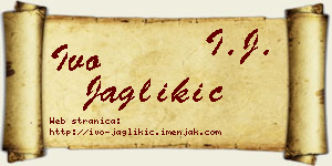 Ivo Jaglikić vizit kartica